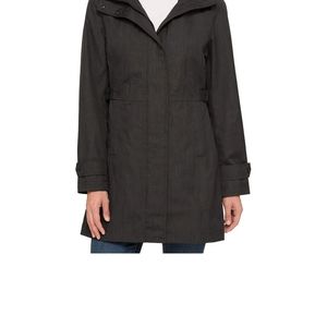 NEW Kirkland Signature Women Hooded Waterproof Trench Rain Coat